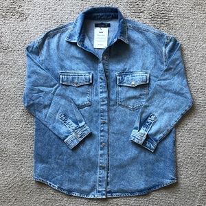 Nordstrom- MAVI 90s Style Denim Jacket.Organic Blue.NWT..